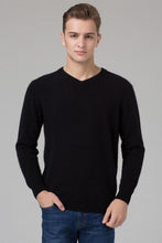 Load image into Gallery viewer, 2017 Hot sale Men&#39;s Sweater 100% Pure Cashmere Knitted Winter Warm Pullovers V-neck Long Sleeve Standard Sweaters