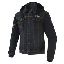 Load image into Gallery viewer, SSPEC Mens Denim motorcycle jacket Off-Road Racing hoodies Motorbike motorcross Protective Gear fashion casual  sweater jacket