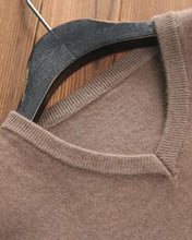 Load image into Gallery viewer, ailaile 2018 winter warm thick sweater men brand 100% pure cashmere sweater O-Neck long sleeve soft knitted formal pullover