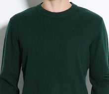 Load image into Gallery viewer, ailaile 2018 winter warm thick sweater men brand 100% pure cashmere sweater O-Neck long sleeve soft knitted formal pullover