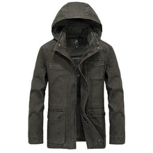 Load image into Gallery viewer, Autumn And Winter Fashion Brand Explosions Men's Casual Wear Big Size Cotton Casual Jacket Long Sweater Multi Pocket Coat