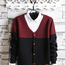 Load image into Gallery viewer, Fake two-piece sweater 2018 spring new round Sweather men's sweaters spring and autumn jackets sweater