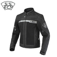 Load image into Gallery viewer, SSPEC Mens Denim motorcycle jacket Off-Road Racing hoodies Motorbike motorcross Protective Gear fashion casual  sweater jacket