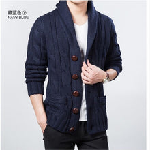 Load image into Gallery viewer, M-3XL Casual Men's Clothing Woolen Jacket Spring and Autumn New Knit Cardigan Large Lapel Large Size Tide Sweater Coat