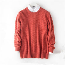 Load image into Gallery viewer, pure cashmere solid knit men smart casual Oneck slim pullover sweater camel 9color S-3XL