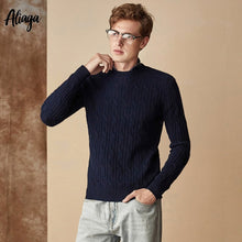 Load image into Gallery viewer, S-2XL 100% Pure Cashmere Sweater Men Brand Casual Round Neck Long Sleeve Pullovers Cable Knitted Thick Winter Oversized Sweaters